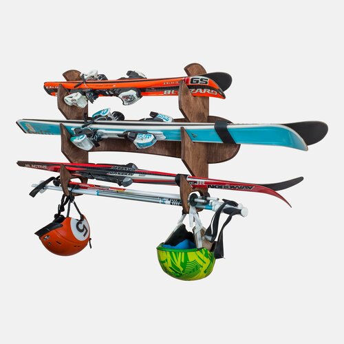 Подставка для лыж StandWood Ski-3.2H Темный орех