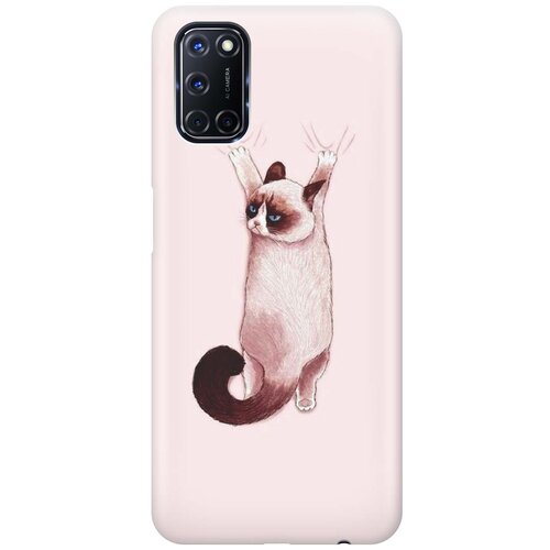 фото Cиликоновый чехол на oppo a52 / a72 / оппо а52 / а72 с принтом "недовольный кот" gosso