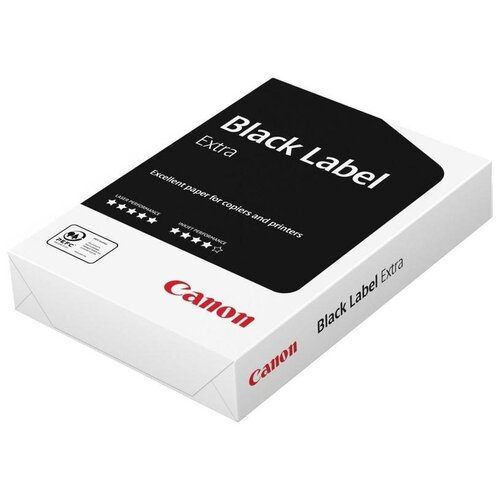Бумага Canon A4 Black Label Extra 80 г/м², 500 л, белый бумага canon yellow label print а4 марка с 80 г кв м 500 л