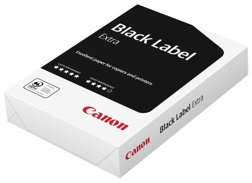 Бумага Canon Black Lable Extra/Premium Label A4/80г/м2/500л./белый универсальн 5 шт./кор. - фото №1