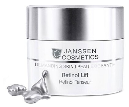 Janssen Cosmetics Demanding Skin Retinol Lift Капсулы для лица с ретинолом для разглаживания морщин, 0.3 мл, 10 шт.