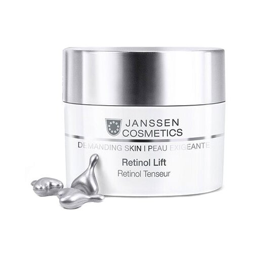 Janssen Cosmetics Demanding Skin Retinol Lift Капсулы для лица с ретинолом для разглаживания морщин, 0.3 мл, 10 шт. janssen cosmetics retinol lift капсулы с ретинолом для разглаживания морщин 10 капс