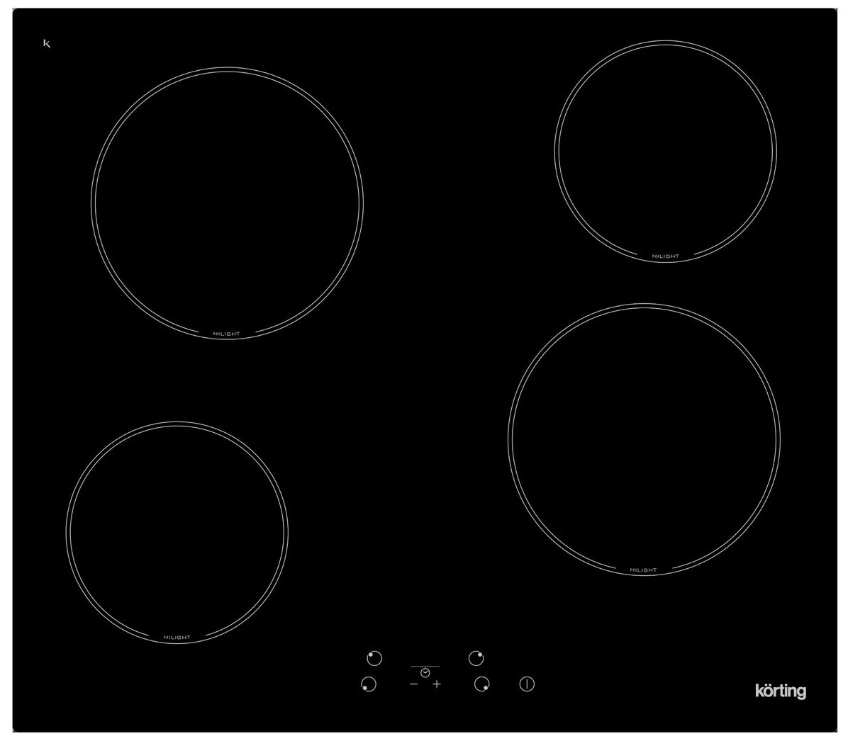 Электрическая варочная панель Korting HK 60001 B, черный