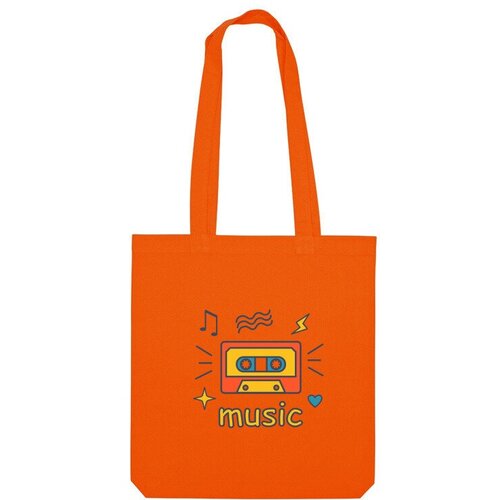 фото Сумка шоппер us basic, оранжевый