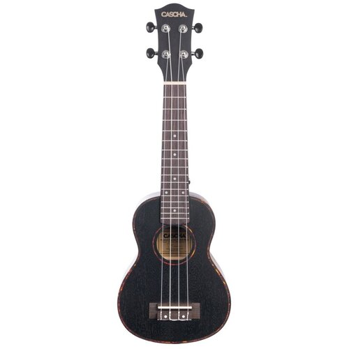 HH-2262 Mahogany Series Укулеле сопрано, с чехлом, черный, Cascha укулеле концертный с чехлом cascha hh 2310