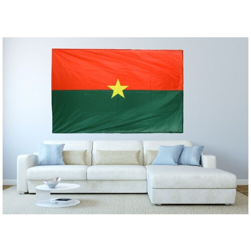 Большой флаг Буркина Фасо нашивка флаг буркина фасо