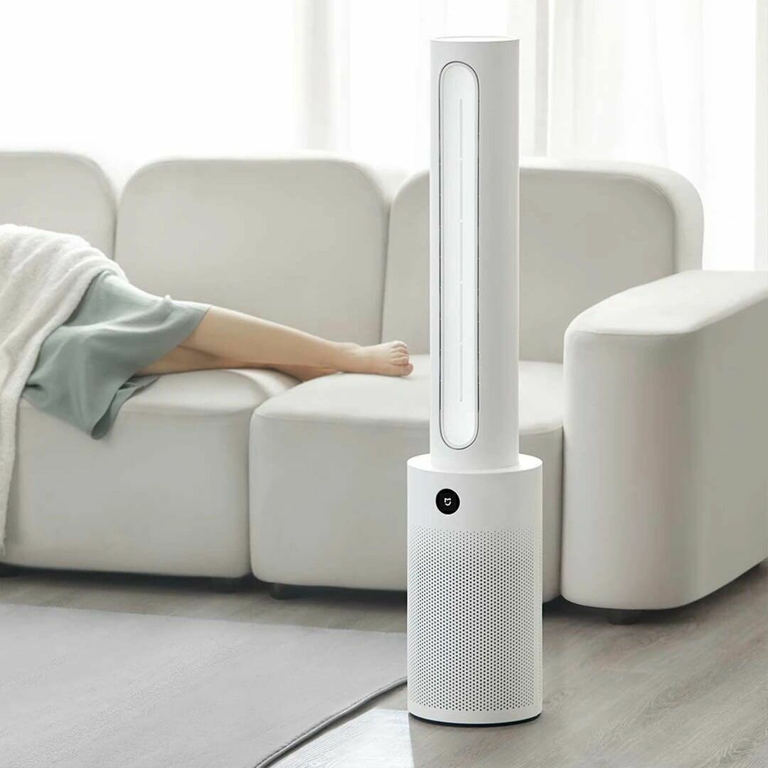 Напольный безопасный безлопастный вентилятор-очиститель воздуха Xiaomi Mijia WYJHS01ZM, белый - фотография № 2