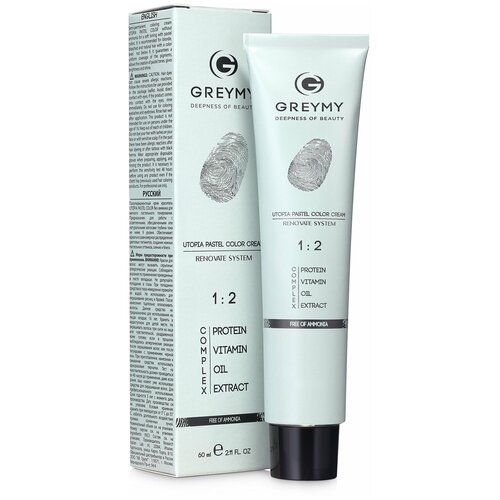 GREYMY Полуперманентная краска для волос Utopia Pastel Color Cream, жемчужный, 60 мл