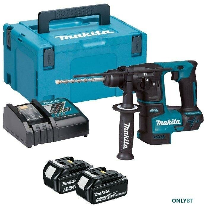 Перфоратор аккумуляторный Makita DHR171RTJ 5.0Ач х2 Makpac