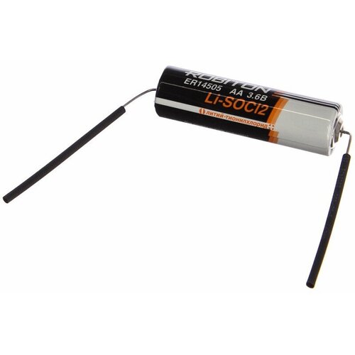 батарейки saft ls14500 aa cna с аксиальными выводами Батарейка Robiton ER14505 (3.6V) Li-SOCI2 с аксиальными выводами