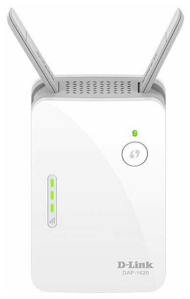 Точка доступа D-Link DAP-1620, DAP-1620/B AC1300 Wi-Fi Extender, 1000Base-T LAN, 2x1dBi (2.4GHz)/2dBi (5GHz) external antennas