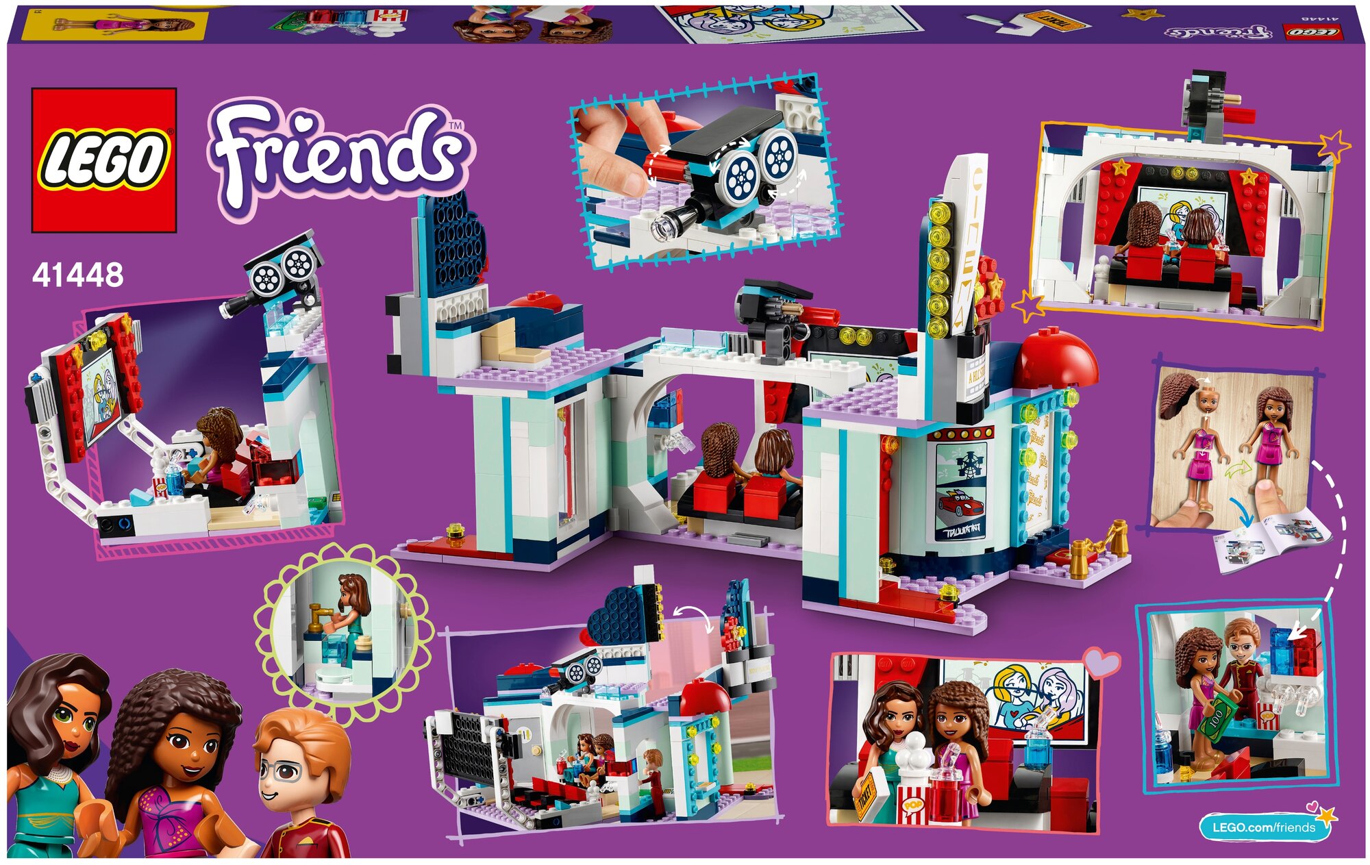 Конструктор LEGO Friends 41448 Кинотеатр Хартлейк-Сити - фото №2