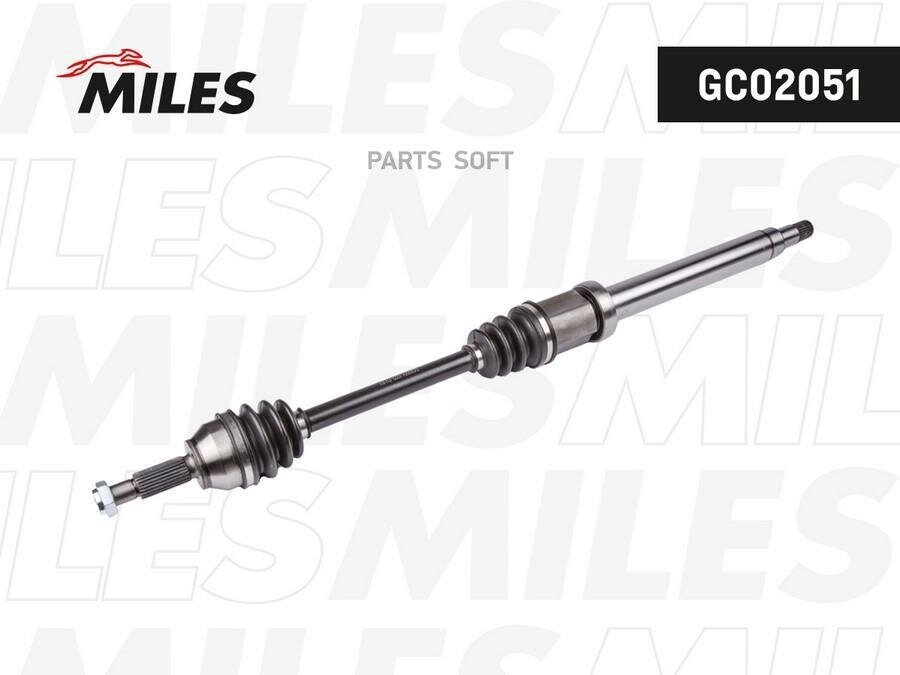 MILES GC02051 Привод в сборе R (ABS)