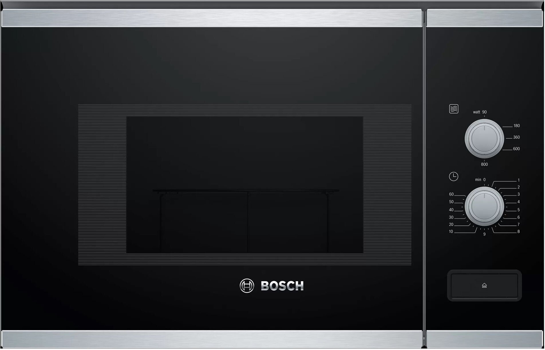 Микроволновая Печь Bosch BFL524MS0 20л. 800Вт нержавеющая сталь/черный (встраиваемая)