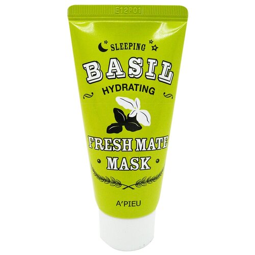 Ночная маска для лица `A`PIEU` FRESH MATE MASK увлажняющая с экстрактом базилика и баобаба 50 мл