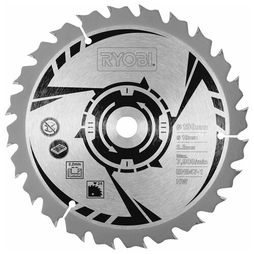 фото Диск пильный ryobi csb190a1 по дереву 5132002580