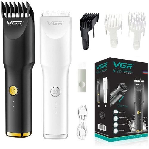 Триммермашинка для стрижкинабор VGR V-230 профессиональныйводонепроницаемый корпусбелый 249900₽