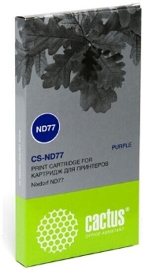 Картридж ленточный Cactus CS-ND-77 пурпурный для Nixdorf ND77 (3000000стр.)