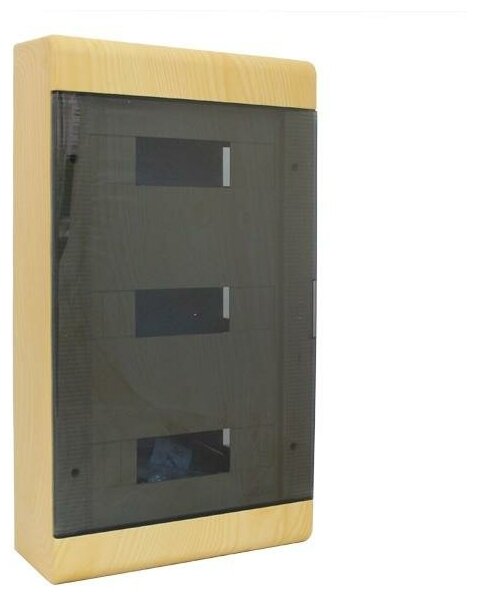 Щит распределительный навесной ЩРн-П-36 сосна дверь светлая основа пластиковый | код. 68036-27М | RUVinil ( 1шт. )