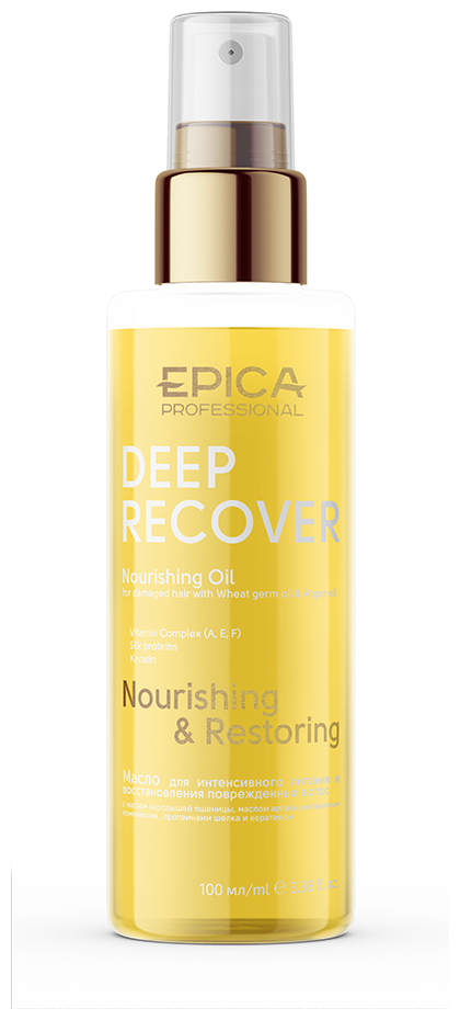 EPICA Professional Deep Recover Масло для поврежденных волос, 100 г, 100 мл, бутылка