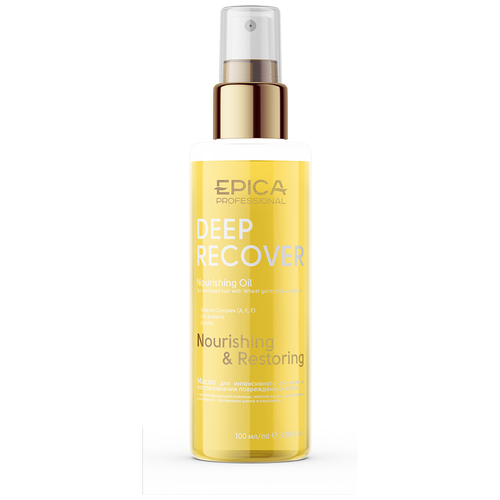 EPICA Professional Deep Recover Масло для поврежденных волос, 100 г, 100 мл, бутылка