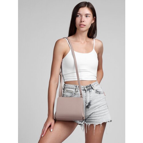 фото Сумка клатч mckir, фактура зернистая, экрю