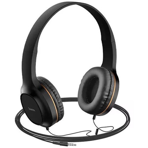 Наушники полноразмерные HOCO W24 Enlighten Jack 35мм 12 м цвет чёрный золотая вставка 69900₽