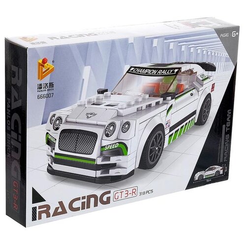 конструктор бэтмобиль серия racing 322 детали panlos brick 666039 Конструктор Panlos Racing 666007 GT3-R, 318 дет.