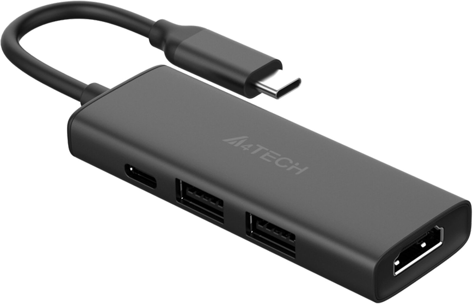 Разветвитель USB-C A4Tech DST-40C серый