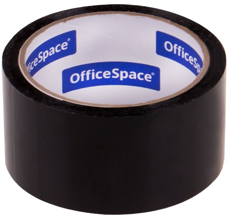 Клейкая лента (скотч) упаковочная OfficeSpace (48мм x 40м, 45мкм, черная) (КЛ_18878), 36шт.