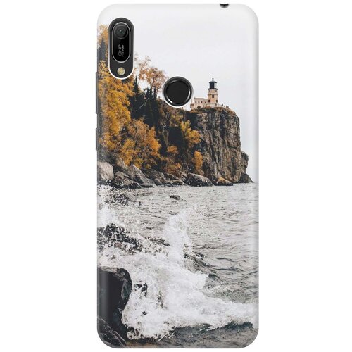 фото Cиликоновый чехол на huawei y6 pro 2019 / хуавей у6 про 2019 с принтом "северный маяк" gosso