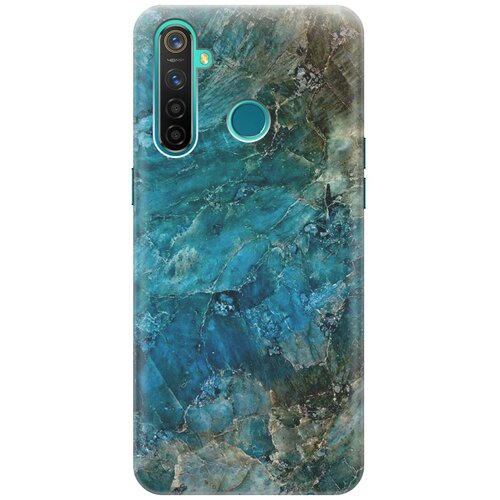 фото Re:pa накладка transparent для realme 5 pro с принтом "темно-синий мрамор"