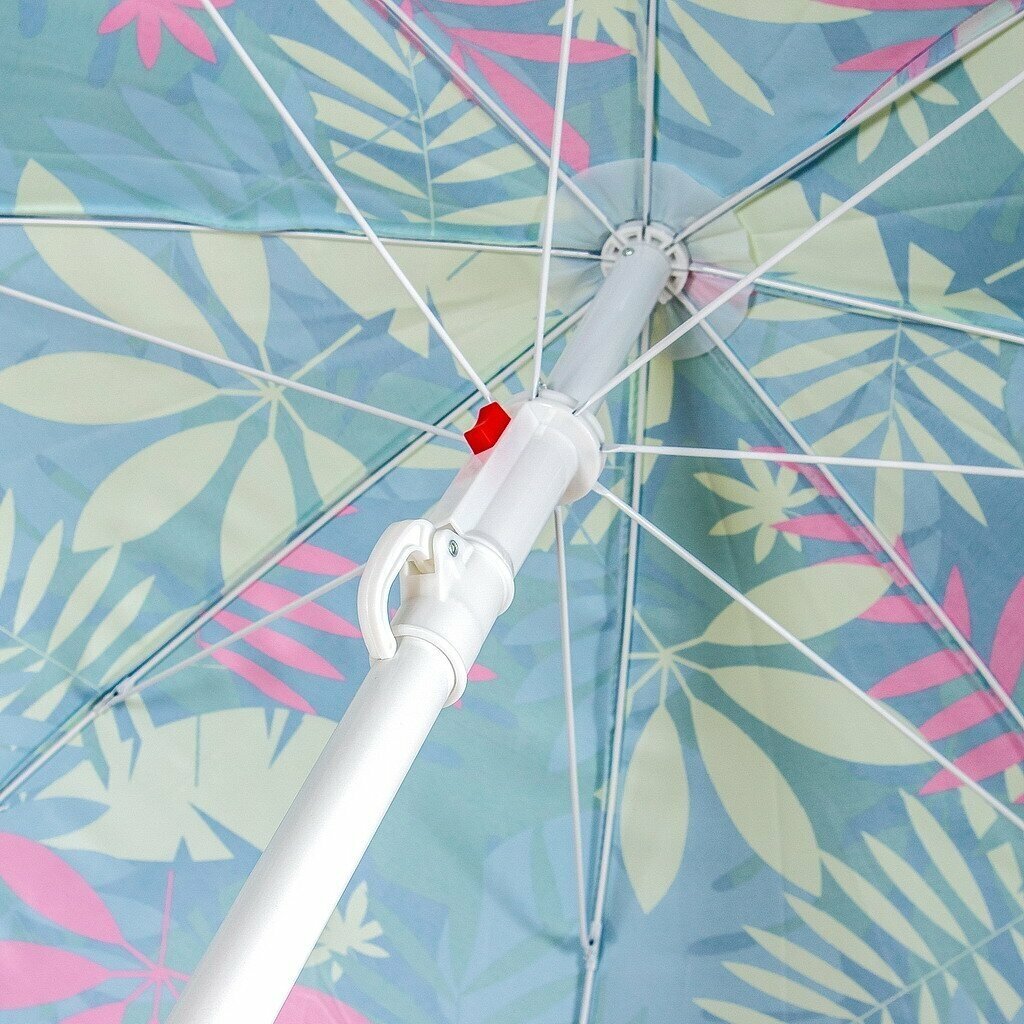 Зонт пляжный 170 см, с наклоном, 8 спиц, металл, в ассортименте, Премиум, Y9-018 - фотография № 3