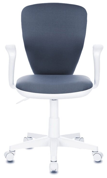 Кресло детское Бюрократ KD-W10AXSN, обивка: ткань, цвет: серый