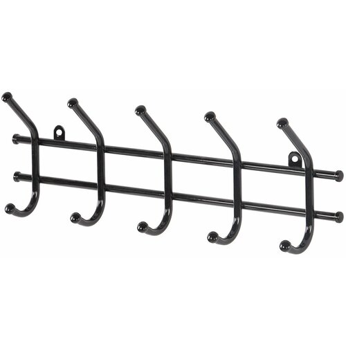 Вешалка настенная Hoff Норма 48х165х8 цвет чёрный 499₽