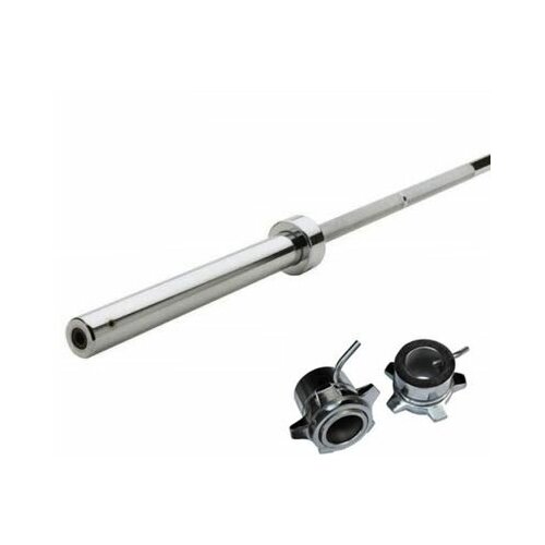 Гриф штанги Олимпийской 2200 мм хромированный нагрузка до 454 кг с замками 27869₽