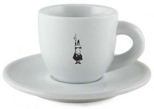 Кофейная пара Moka Omino (80 мл), белая Y0TZ097 Bialetti