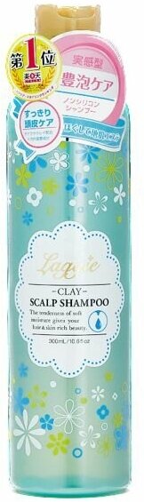 BIGAKU Шампунь для стимуляции роста и против выпадения волос Laggie Clay Scalp Shampoo