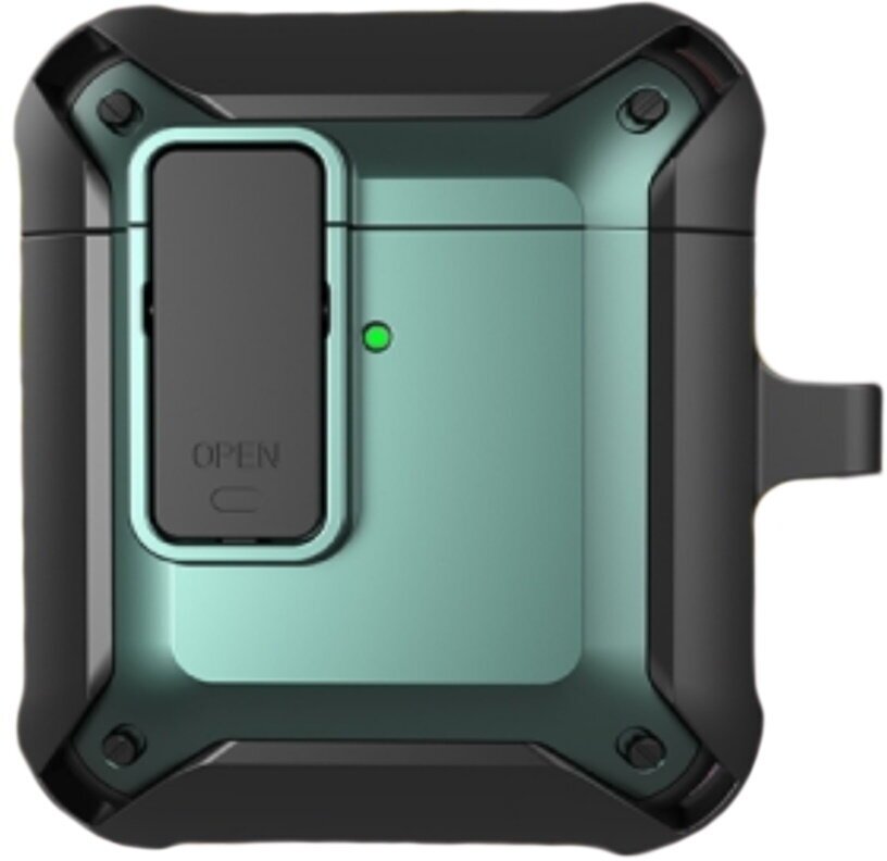 Чехол для AirPods 1 / 2 WiWU Mecha AirPods Case Black + Green