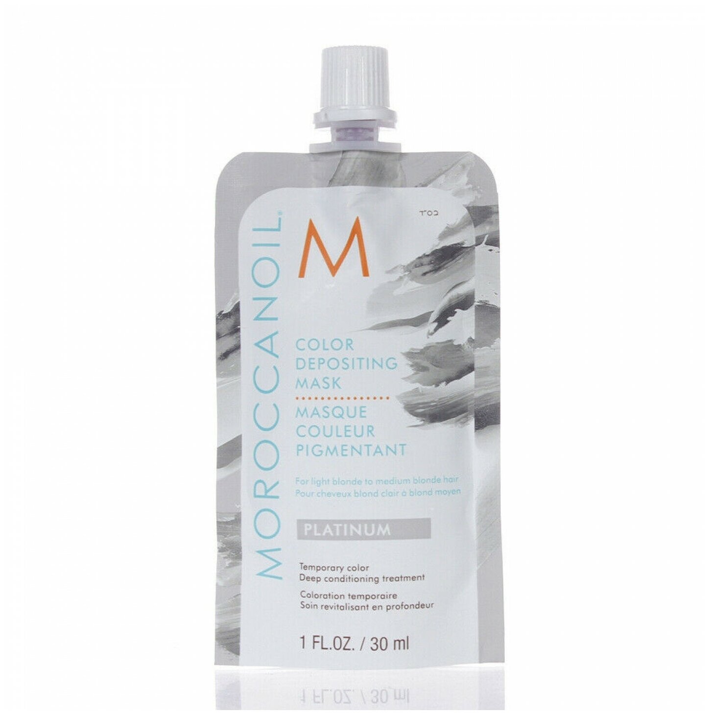 Moroccanoil Тонирующая маска для волос Depositing Mask тон Platinum 30 мл (Moroccanoil, ) - фото №7