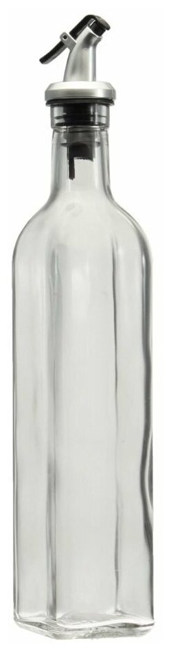 Бутылка стеклянная с дозатором для масла и уксуса на 500 мл