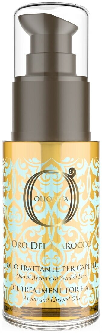 Barex Olioseta Oro Del Marocco: Масло-уход с маслом арганы и маслом семян льна (Oil Treatment for Hair), 30 мл