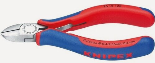 Изображение товара Бокорезы Knipex 7612125, черненые, черного цвета, 125 mm