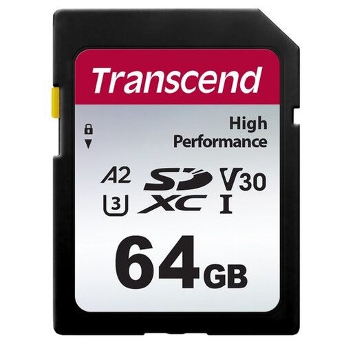 карта памяти 128gb transcend ts128gsdc330s sdxc 330s a2 v30 u3 class 10 Карта памяти Transcend SDXC 64 ГБ Class 10, V30, A2, UHS-I U3, R/W 100/85 МБ/с, черный