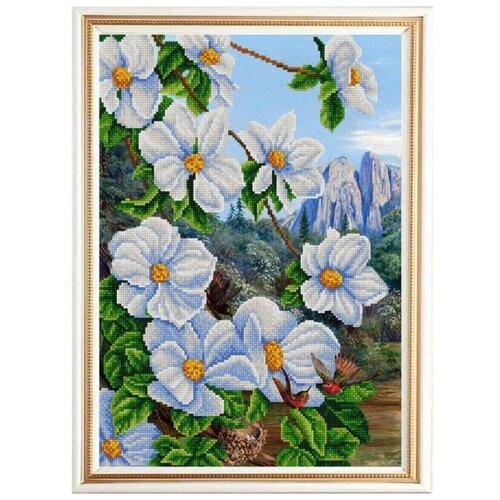 Рисунок на ткани «Конёк» 9963 Экзотические цветы 2, 29х39 см