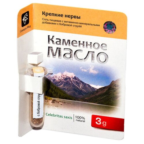 Порошок Сашера-Мед Каменное масло с бобровой струёй "Крепкие нервы", 3 г