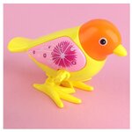 Игрушка для малышей желтая птичка заводная - изображение