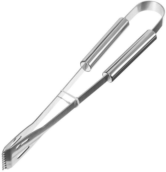Набор для барбекю: вилка, щипцы, лопатка, нож, кисточка, р. 38,5 см - фотография № 8