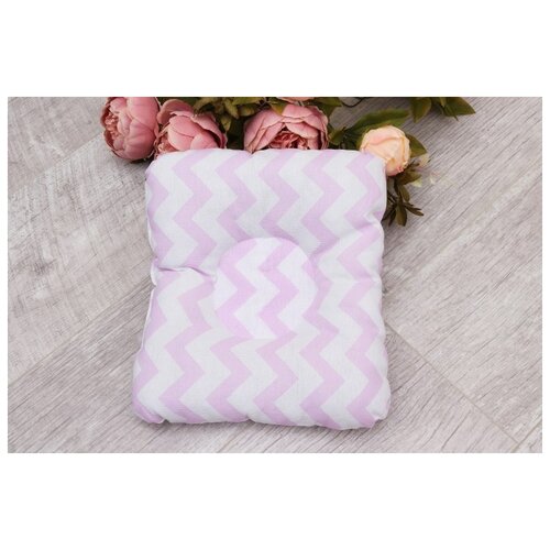 фото Подушка amarobaby baby joy зигзаги розовые