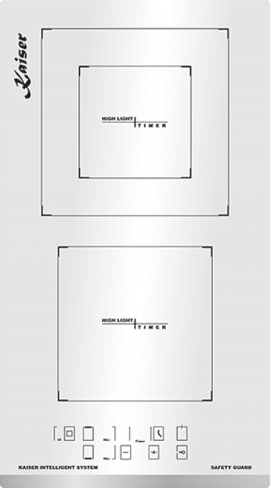 Электрическая варочная панель KAISER KCT 3721 FW, белый